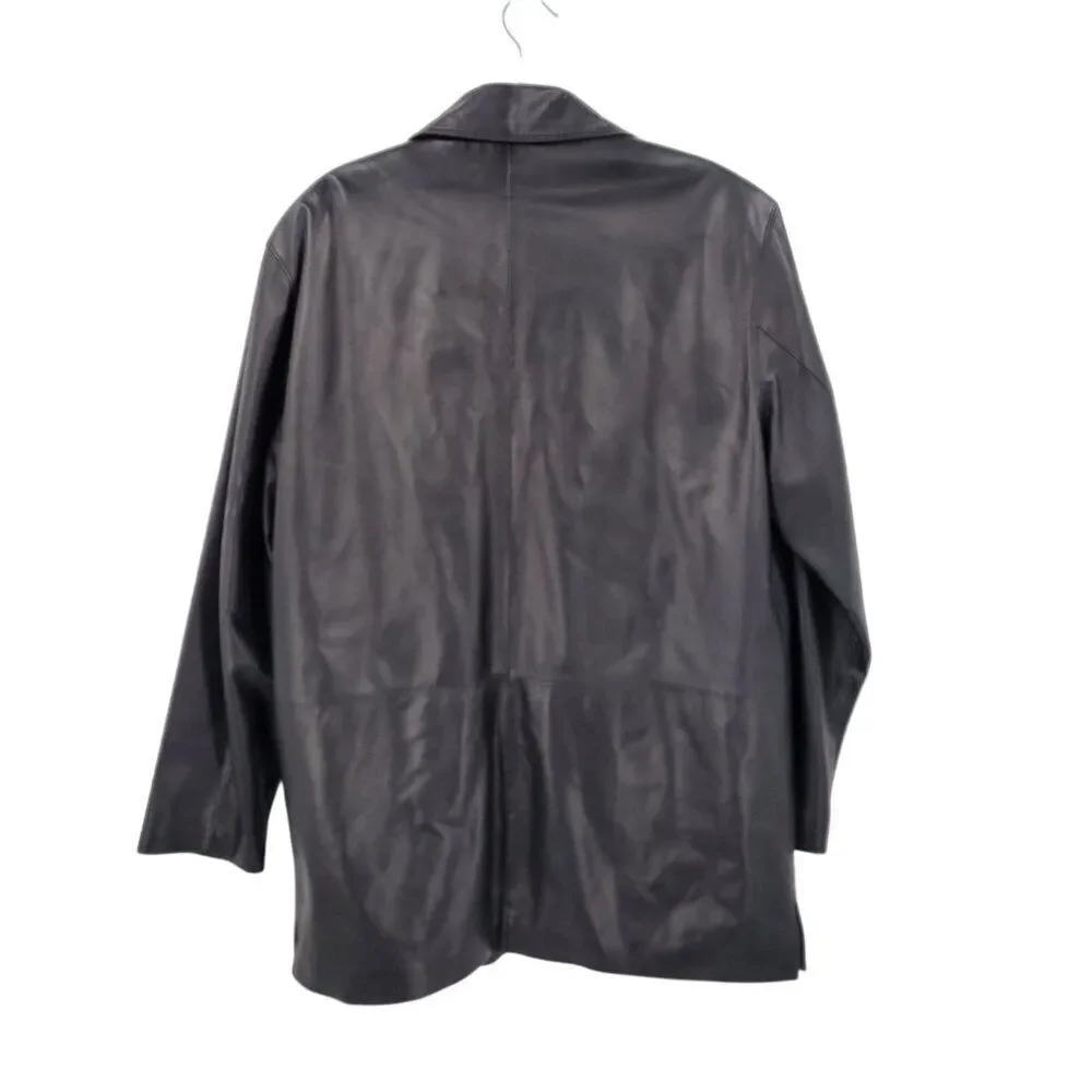 Mens‎ Robert Comstock Endurance Black Buttery Genuine Leather Jacket Sz 42 City